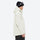 Men's waterproof 3L snow jacket and pants series - white jacket, on-model side view, for cold-weather winter sports
