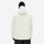 Men's breathable ski jacket with quilted lining - white jacket, on-model back view, for skiing and snowboarding