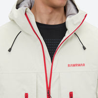 
                  
                    Unisex waterproof 3L snow jacket and pants series - white jacket, for resort and backcountry days
                  
                