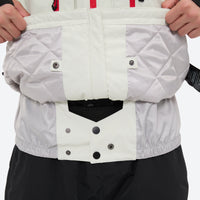
                  
                    Breathable ski jacket with quilted lining - white jacket, for skiing and snowboarding
                  
                