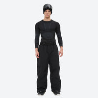
                  
                    Men's 3-layer snowboard jacket and pants - black snow pants with black top, for cold-weather winter sports
                  
                