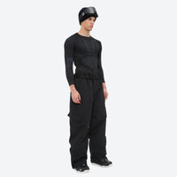 
                  
                    Men's waterproof 3L snow jacket and pants series - black snow pants with black top, for skiing and snowboarding
                  
                