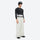 Men's 3-layer snowboard jacket and pants - white snow pants with black top, for cold-weather winter sports