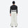 Men's breathable ski jacket with quilted lining - white snow pants with black top, for resort and backcountry days