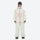Men's 3-layer snowboard jacket and pants - white jacket with white pants, for skiing and snowboarding
