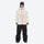 Men's 3-layer snowboard jacket and pants - white jacket with black pants, for cold-weather winter sports