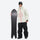 Men's waterproof 3L snow jacket and pants series - white jacket with black pants, for resort and backcountry days