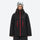 Unisex waterproof 3L snow jacket and pants series - black jacket, on-model front view, for powder and piste riding