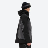 
                  
                    Men's breathable 3-layer colorblock ski suit - black gray colorblock jacket, for cold-weather winter sports
                  
                