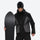 Men's breathable 3-layer colorblock ski suit - black gray colorblock jacket, for powder and piste riding