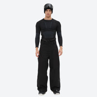 
                  
                    Men's breathable 3-layer colorblock ski suit - black snow pants with black top, for skiing and snowboarding
                  
                