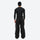 Men's 3L snowboard jacket with high-waist pants - black snow pants with black top, for cold-weather winter sports
