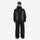 Men's 3L snowboard jacket with high-waist pants - black gray colorblock jacket with black pants, for powder and piste riding