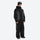 Men's breathable 3-layer colorblock ski suit - black gray colorblock jacket with black pants, for resort and backcountry days