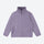 Kids' structured warmth fleece jacket with full zip - purple and lime kids fleece jacket with stand collar