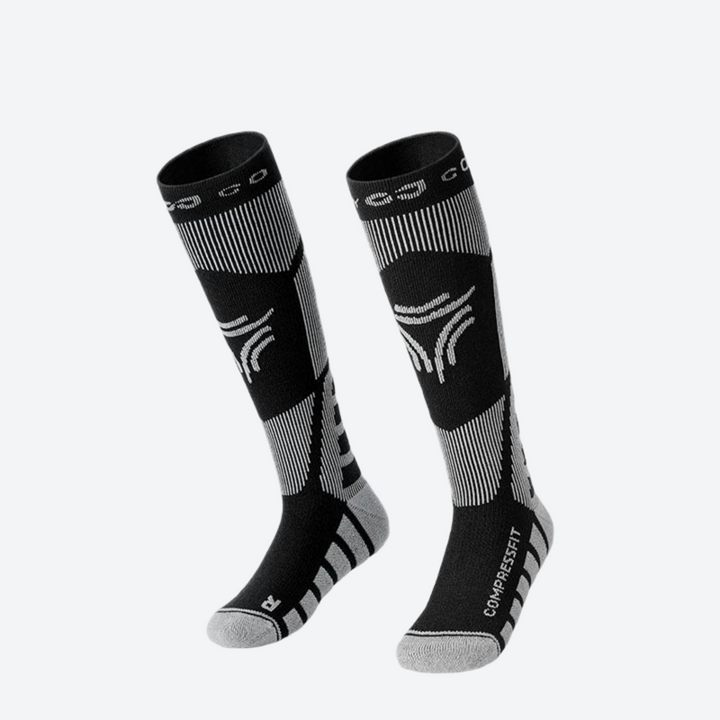 Kids compression merino wool ski socks - kids compression merino ski socks, for snow play and winter commute