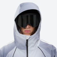 
                  
                    Men's waterproof 3L snow jacket and pants series - light gray gradient, for skiing and snowboarding
                  
                
