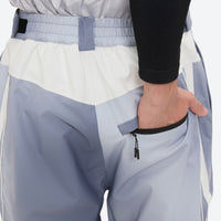 
                  
                    Men's 3-layer snowboard jacket and pants - light gray gradient snow pants, for resort and backcountry days
                  
                