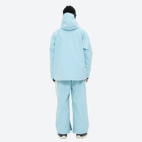 
                  
                    Men's waterproof 3L snow jacket and pants series - ice blue jacket with ice blue pants, for cold-weather winter sports
                  
                