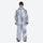 Men's waterproof 3L snow jacket and pants series - light gray gradient jacket with gradient pants 42