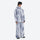 Men's gradient print breathable ski jacket set - light gray gradient jacket with gradient pants 43
