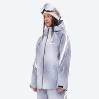 
                  
                    Women's waterproof 3L snow jacket and pants - lavender gradient jacket, for skiing and snowboarding
                  
                