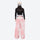 Women's waterproof 3L snow jacket and pants - pink gradient snow pants with black top, for skiing and snowboarding