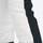 Women's slim fit waterproof stretchable ski pants - cream ski pants with black side stripe, for winter mountain trips