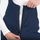 Women's slim ski bib with inner snow skirt - navy slim fit ski bib, for skiing and snowboarding
