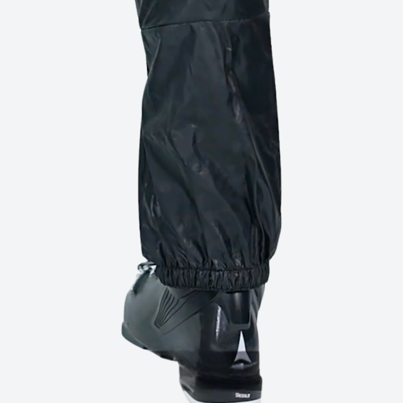 Women's slim ski bib with inner snow skirt - ski bib hem snow skirt, for resort ski days