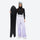Women's breathable ski jacket set in pastel colors - lavender snow pants, for cold-weather winter sports