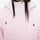 Women's waterproof 3L snow jacket and pants series - light pink, collar close-up detail, for resort and backcountry days