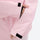 Women's waterproof 3L snow jacket and pants series - light pink, cuff close-up with hand, for powder and piste riding