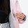 Women's breathable ski jacket set in pastel colors - light pink, fully taped seams keep snow out