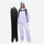 Women's breathable ski jacket set in pastel colors - lavender jacket with lavender pants, for resort and backcountry days