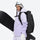 Women's 3-layer snowboard jacket and pants - lavender, for powder and piste riding