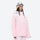 Women's breathable ski jacket set in pastel colors - light pink, for skiing and snowboarding