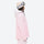 Women's 3-layer snowboard jacket and pants - light pink, on-model hood side view, for resort and backcountry days