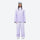 Women's waterproof 3L snow jacket and pants series - lavender jacket with lavender pants, for skiing and snowboarding