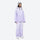 Women's waterproof 3L snow jacket and pants series - lavender jacket with lavender pants, for cold-weather winter sports