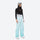 Women's breathable ski jacket set in pastel colors - mint ice blue snow pants, for resort and backcountry days