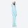 Women's waterproof 3L snow jacket and pants series - mint ice blue jacket with mint pants, for powder and piste riding