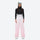 Women's breathable ski jacket set in pastel colors - light pink snow pants, for cold-weather winter sports