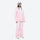 Women's waterproof 3L snow jacket and pants series - light pink jacket with light pink pants, for resort and backcountry days