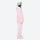 Women's breathable ski jacket set in pastel colors - light pink jacket with light pink pants, for powder and piste riding