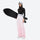 Women's waterproof 3L snow jacket and pants series - light pink snow pants, for resort and backcountry days