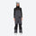 Insulated bib snow pants for women - gray bib pants, on-model front view, for resort and backcountry days