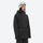 Women's adjustable ski pants with suspenders - black, on-model three-quarter front view, for cold-weather winter sports