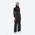 Insulated bib snow pants for women - black bib pants, on-model front view, for resort and backcountry days
