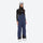 Insulated bib snow pants for women - navy bib pants, on-model front view, for resort and backcountry days